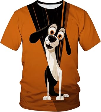 Novelty 3D Printed T Shirt Funny Graphic Tee Shirt
