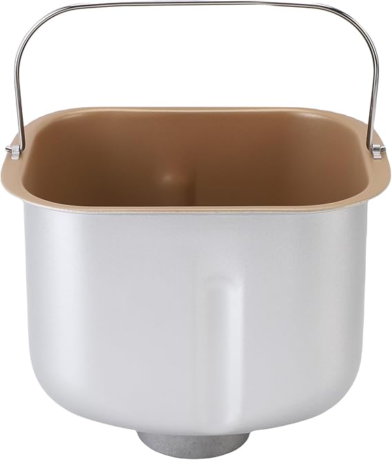 Stainless Steel Bread Machine Baking Bucket Non Stick Coating Inner Pot Mixing Function Durable Replacement Part for Home Commercial Bakeries Bread Maker Accessory