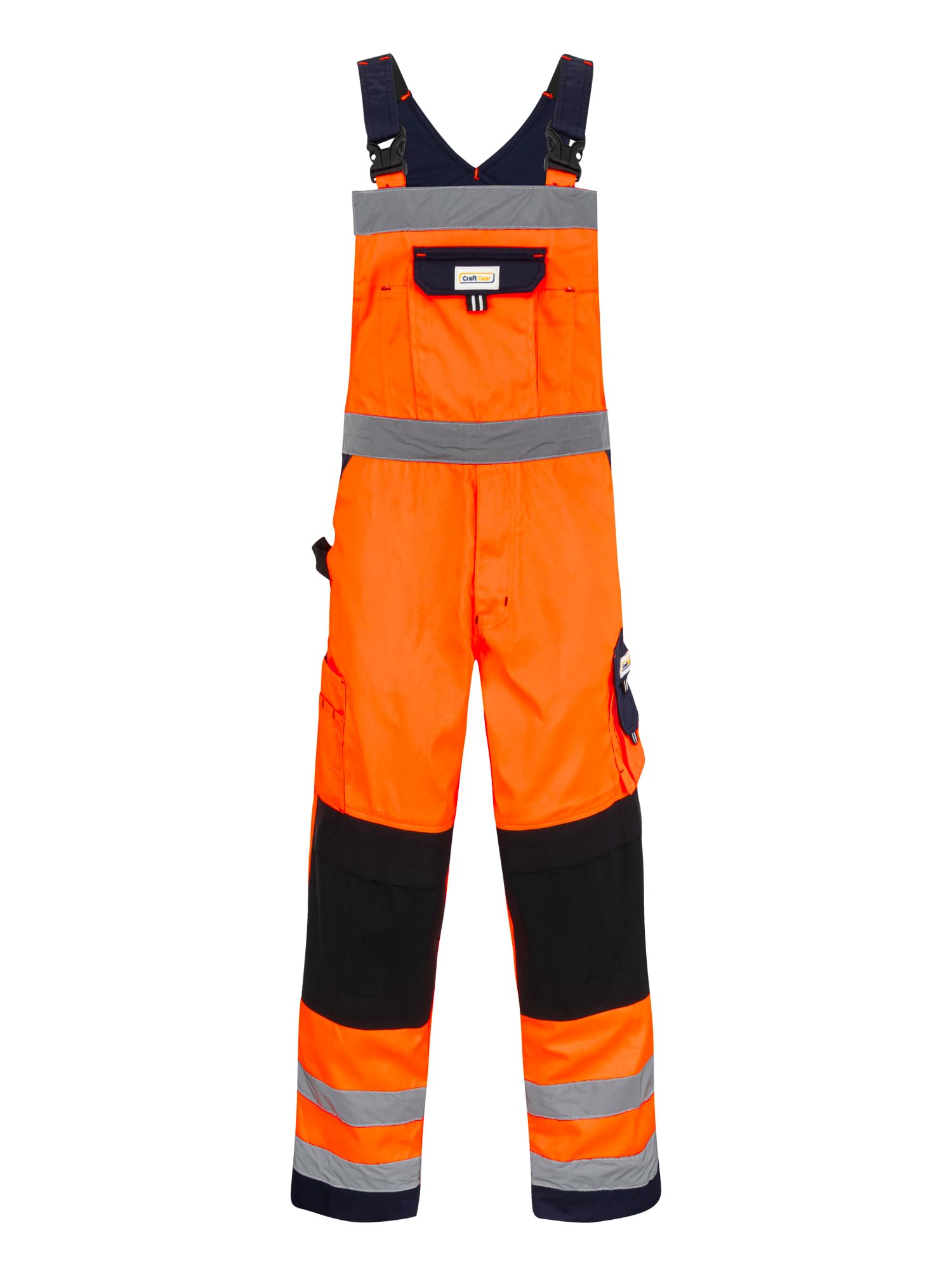 Generisch CraftGear® Salopette de travail pour homme - Longue salopette de travail réfléchissante avec bretelles pour l'extérieur