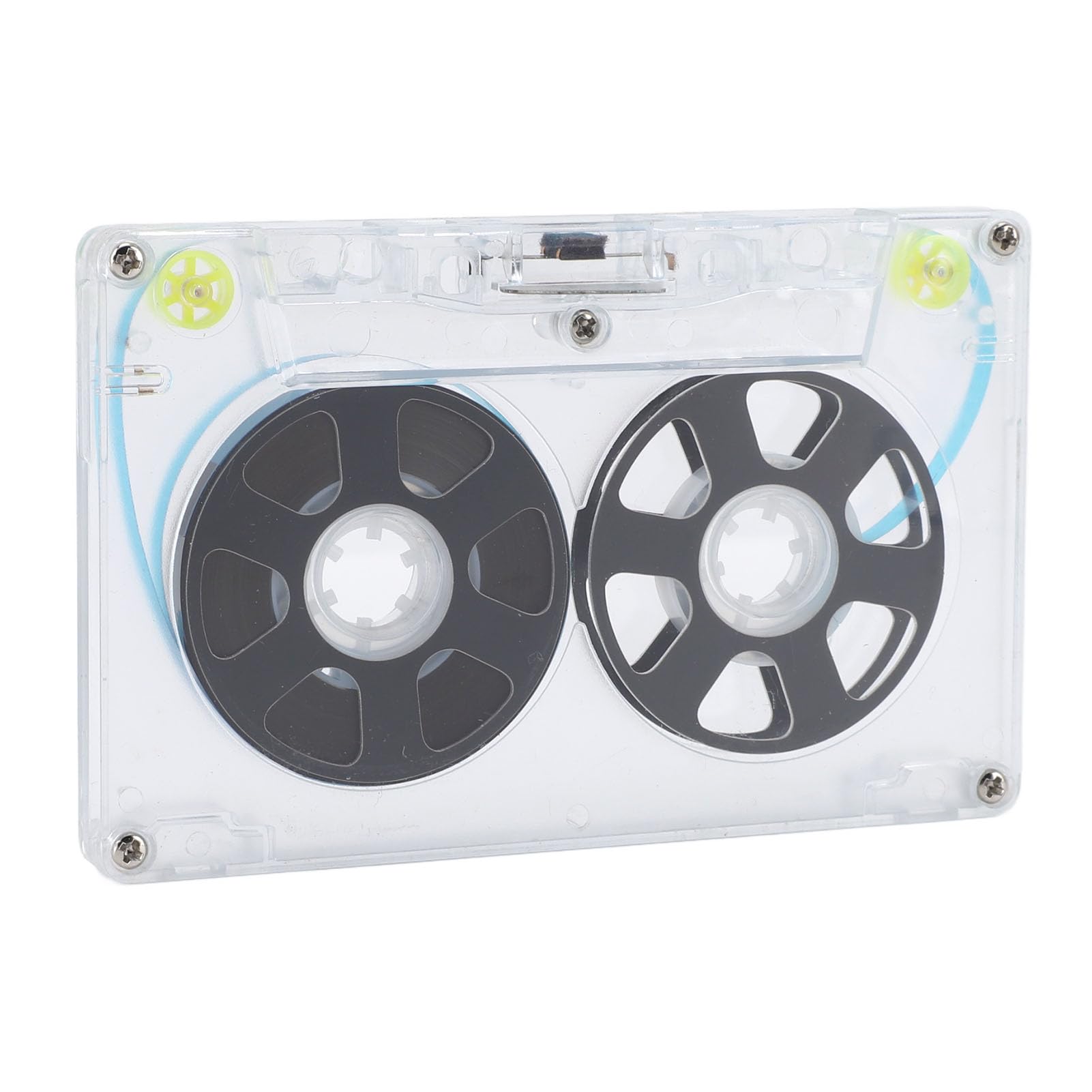 Cintas de Casete en Blanco, Cinta de Casetes de Audio de Carrete a Carrete, Casetes en Blanco de bajo Ruido, Cintas de Audio de Polarización Normal de 46 Minutos (BLACK)