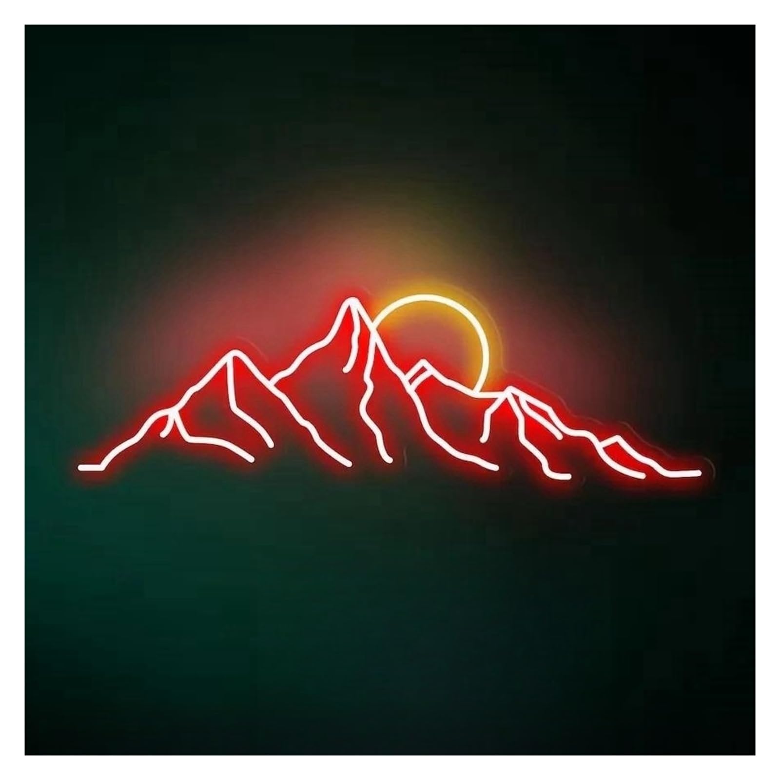 Lemst A Signs Lamp Mountains Neon Sign Landscape Light Dimmable For Game Room Bar Beer Bedroom Wall Rt Decor Usb Powered Night Lamp 40Cmx16cm(A)