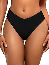SHEKINI Bikini Hose Damen Bauchweg High Waist Bikinihose V-Schnitt Badehose Damen