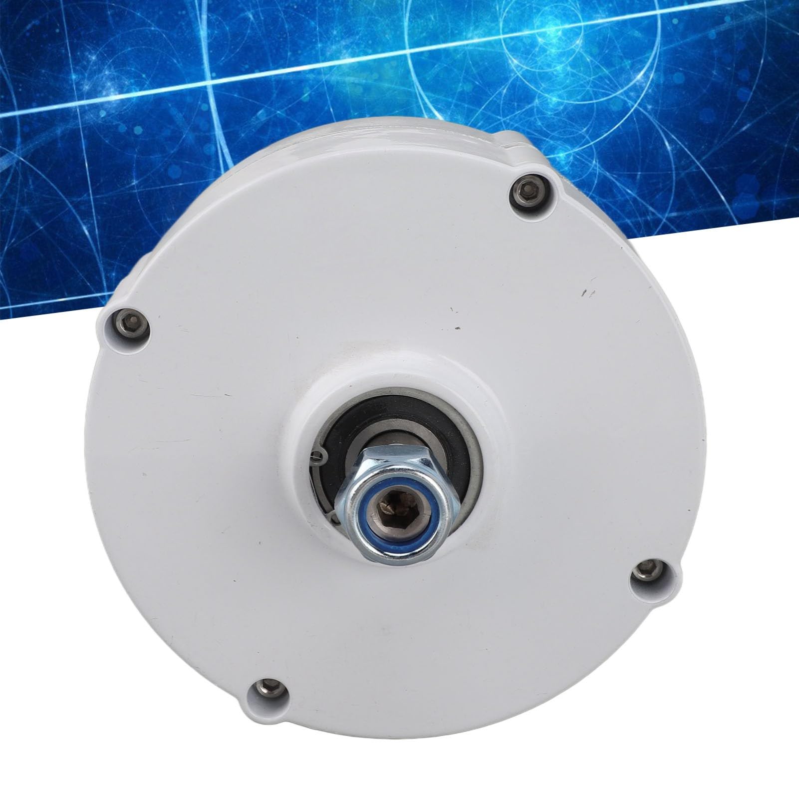 YWBL-WH Alternatore a Magneti Permanenti CA Trifase, Generatore di Motore Elettrico in Lega di Alluminio 12 V 100 W, Lubrificazione a Grasso, Compatto 14 X 14 Cm per Uso Domestico in Turbine Eoliche