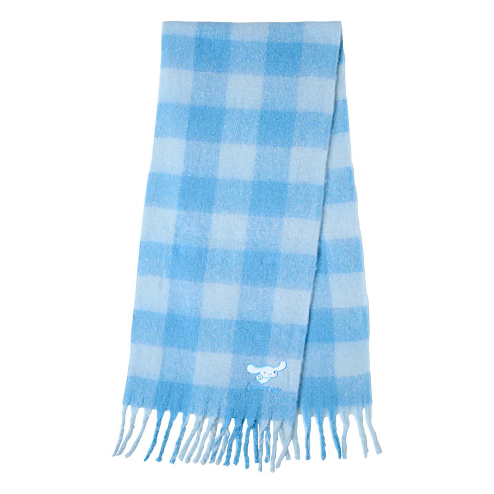 Sanrio Cinnamoroll Checkered Scarf, Blue