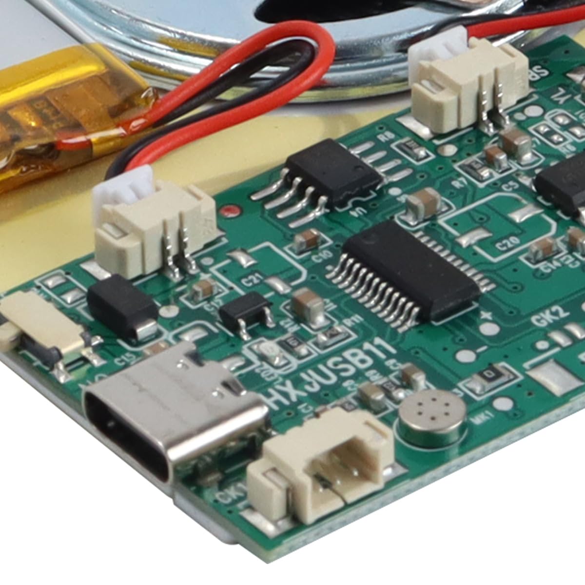 Alide Módulo de sonido USB, módulo de grabación de voz y música con altavoz, cable USB MP3, batería recargable, altavoz superior para tarjetas DIY y regalos.