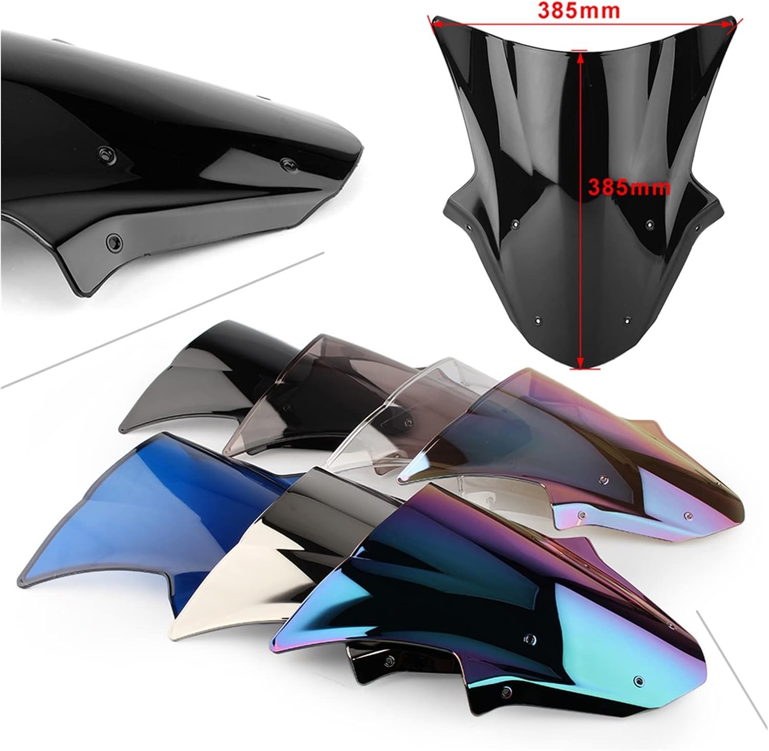 ン メーターバイザー オートバイフロントガラスダブルバブル防風