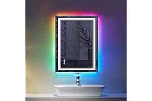 24x32 inch RGB Color Changing LED Bathroom Mirror