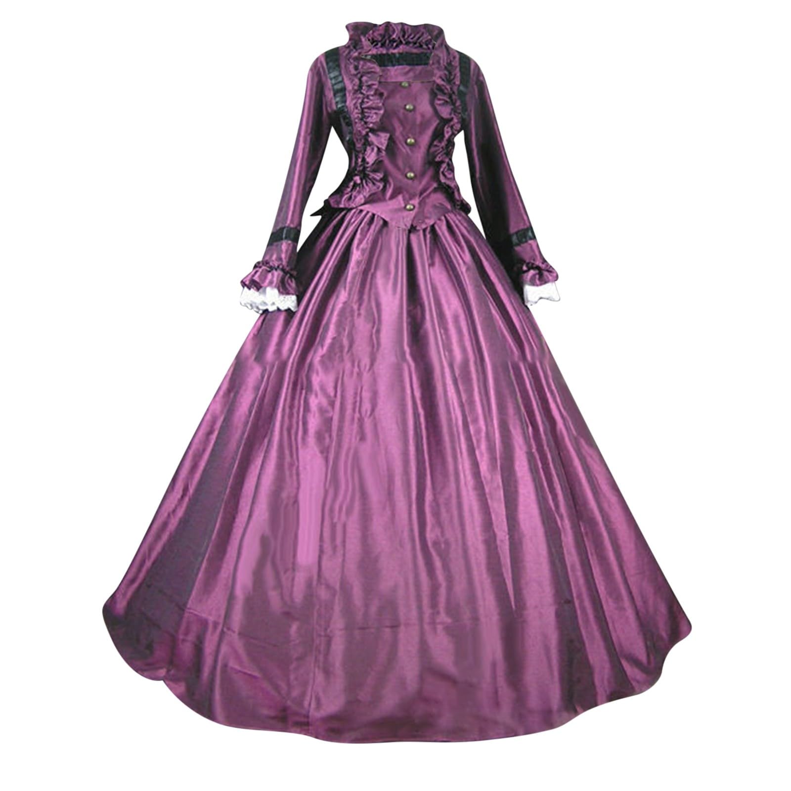 Renaissance Kleid Gothic Mittelalter Kleidung Lolita Cosplay Kleider