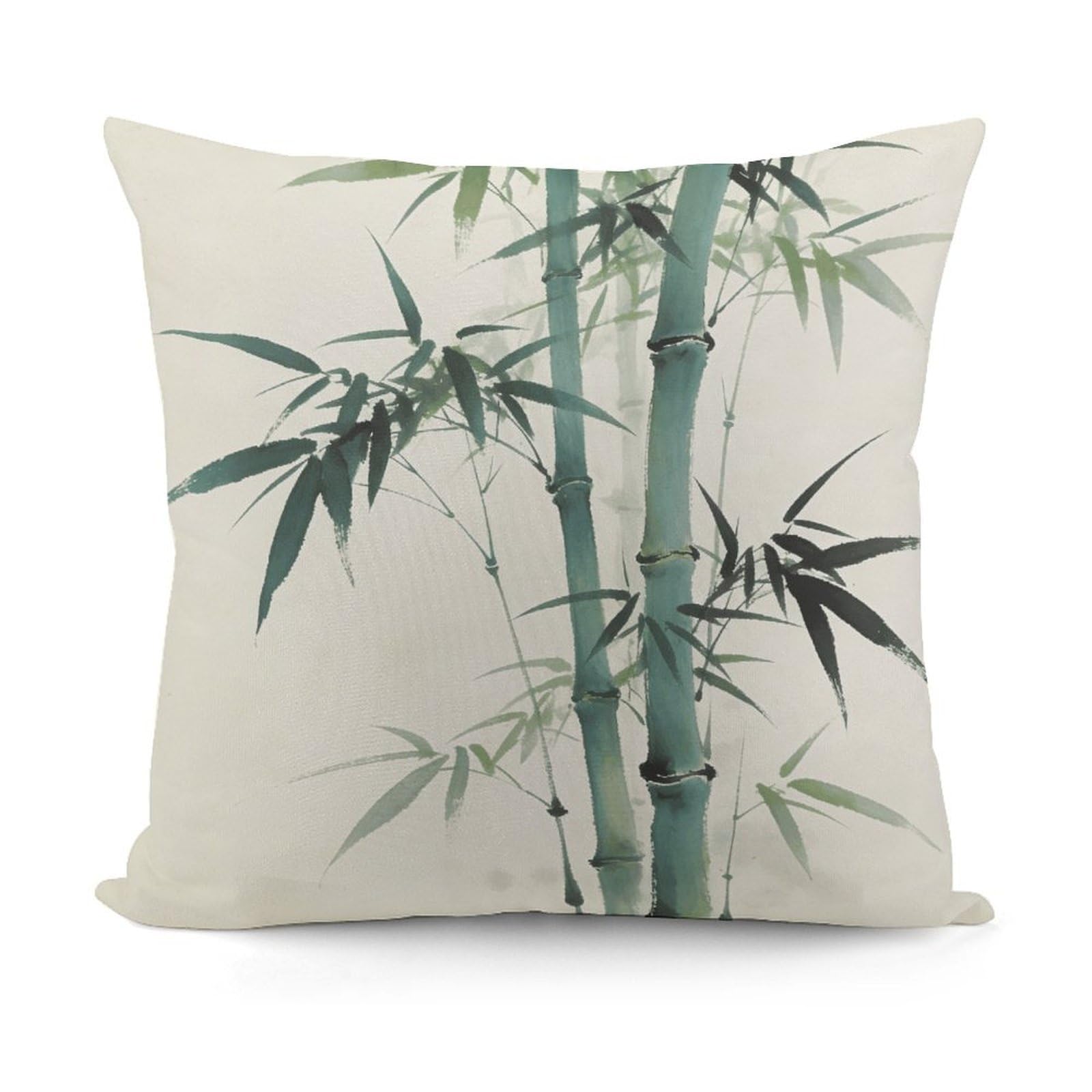 VstaDank Plant Pillow Covers Soft Plush Decorative Square Pillow Cover Modern Breathable Pillowcases Pillowcase with Invisible Zipper 18x18 Inches for Sofa Living Room