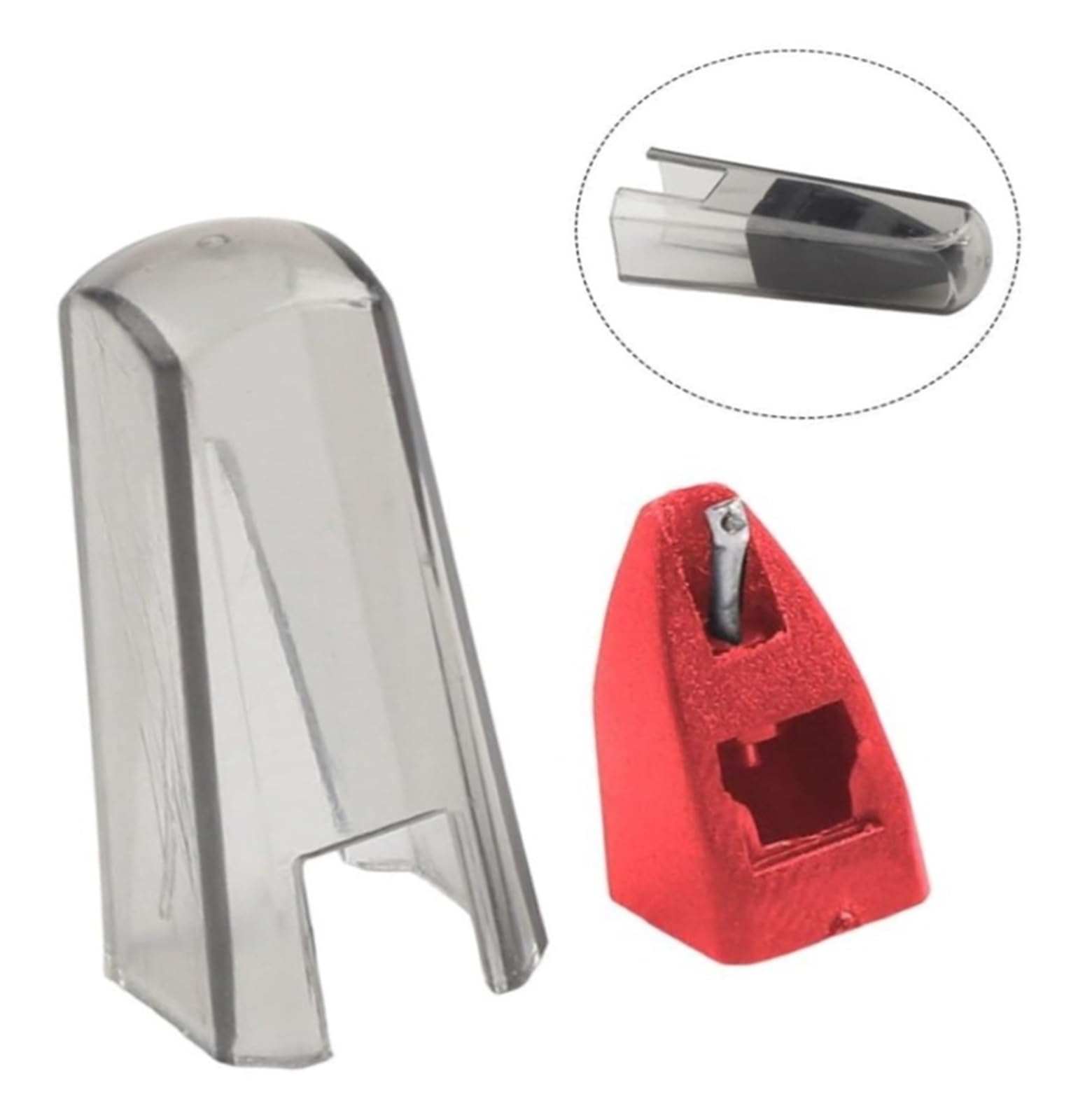 For Ortofon for Concorde OM Ersatznadel for Plattenspieler, verbesserte Klangleistung, ABS-Material(Red)