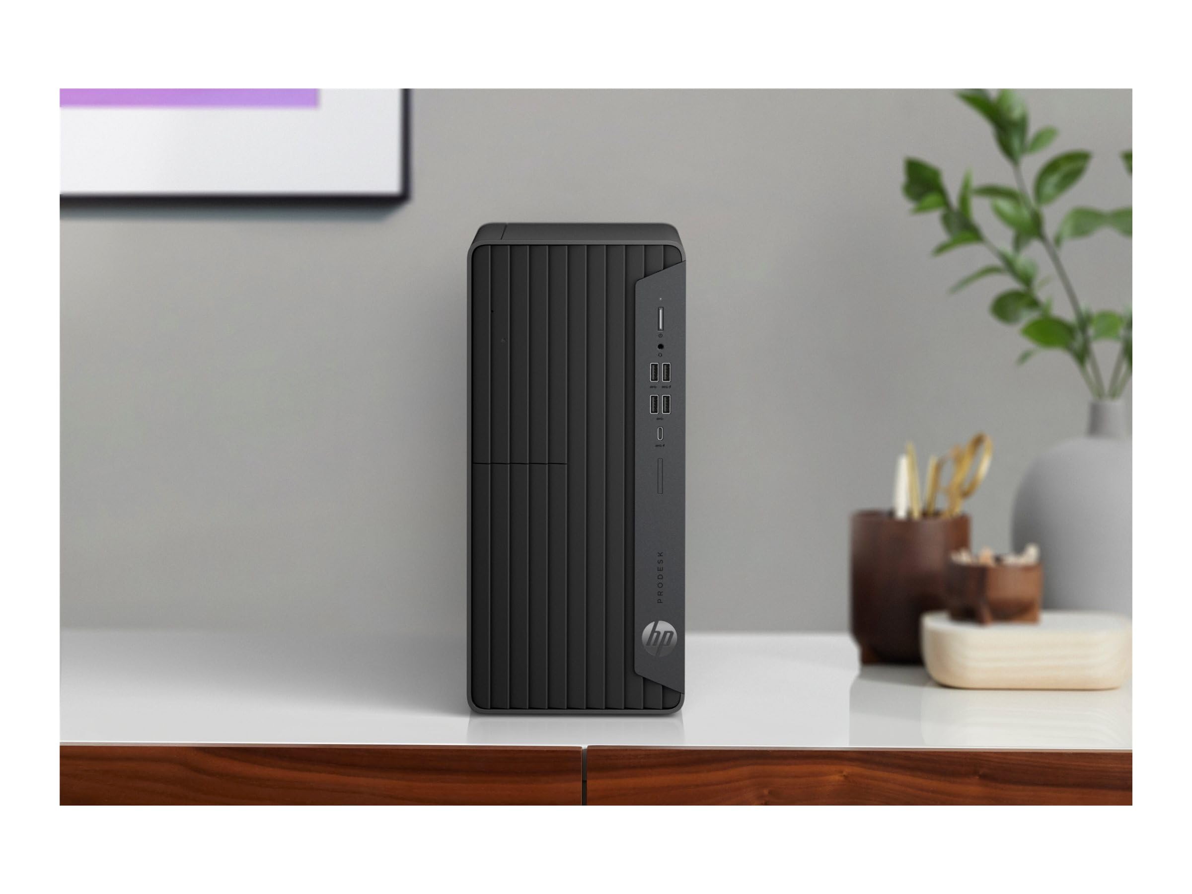HP ProDesk 600 G6 Mini Tower Desktop Computer, Intel Core i5-10500T, 16 GB de RAM, SSD de 512 GB, WiFi, Bluetooth, Teclado QWERTY de US, Windows 11 Pro (reacondicionado)