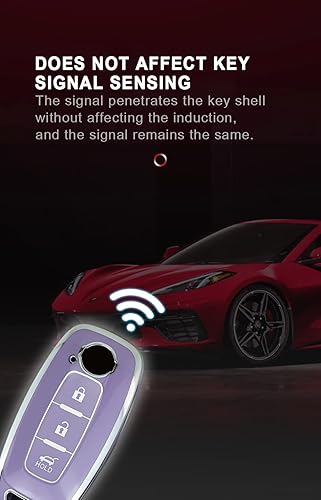 Miniatura 5 de ontto Funda de llave de 3 botones para Nissan 2023, accesorios para llavero, carcasa de TPU suave para llave Pathfinder Kicks X-Trail Rogue