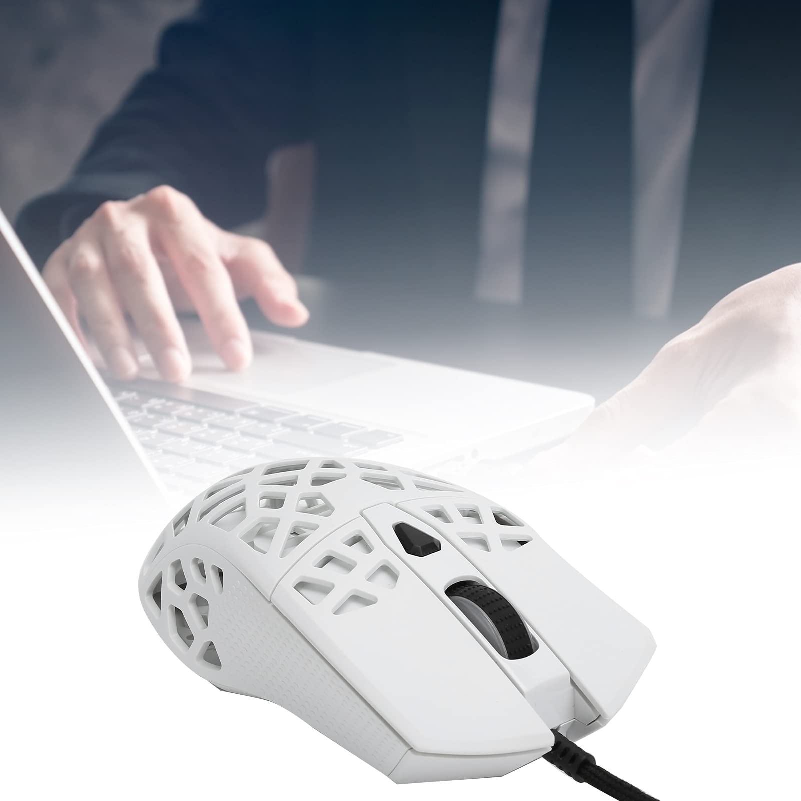 Yosoo Health Gear Souris Gamer, 6 Touches 200-12400 DPI Design Évidé