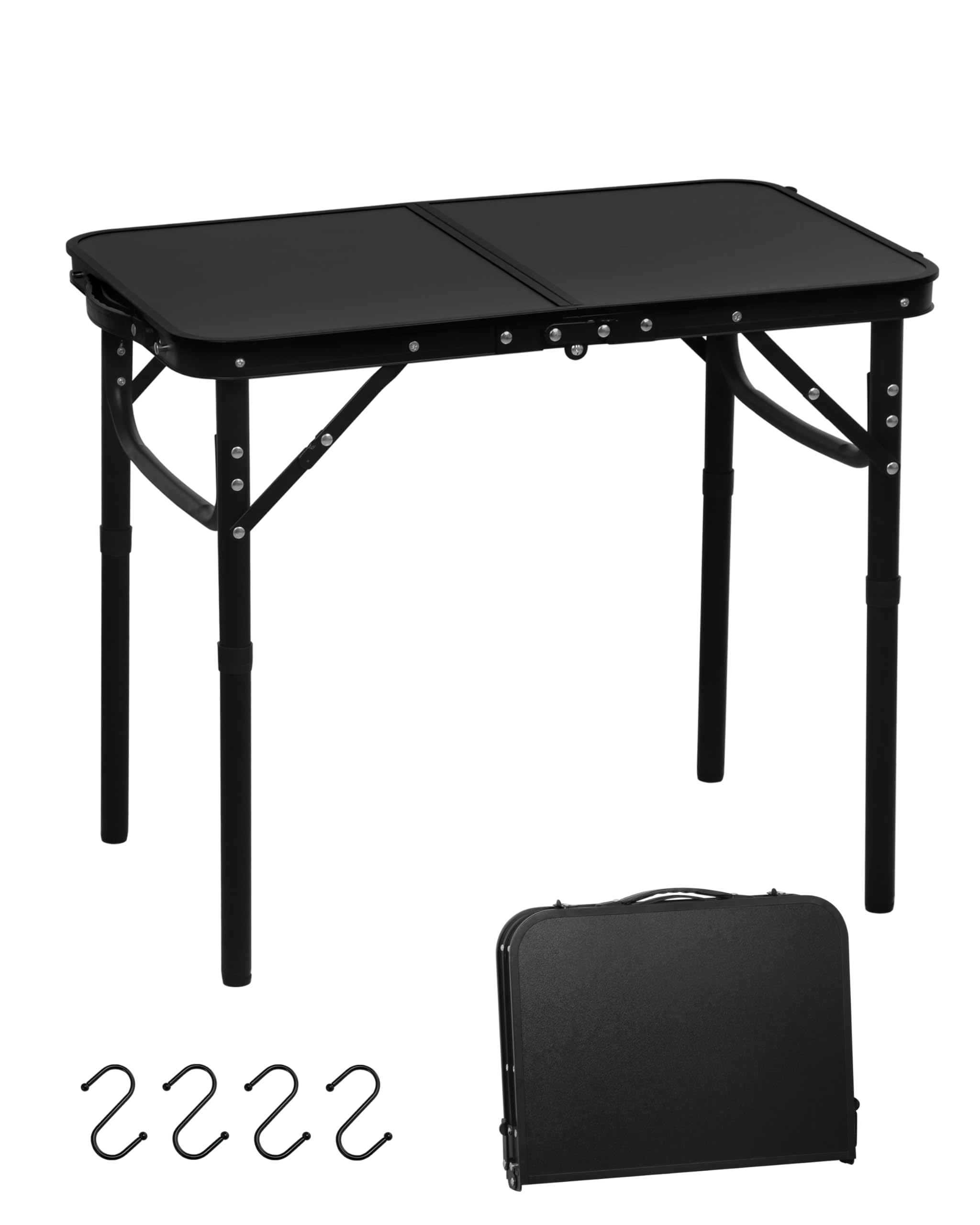 Amazon.com: LOFTEY 2025 Reinforced Small Folding Table Portable