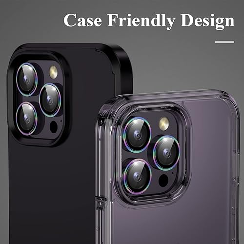 Miniatura 5 de Actualizado Protector de lente de cámara YWXTW para iPhone 14 Pro MaxiPhone 14 Pro, Keep Original Camera Protector de pantalla de vidrio templado