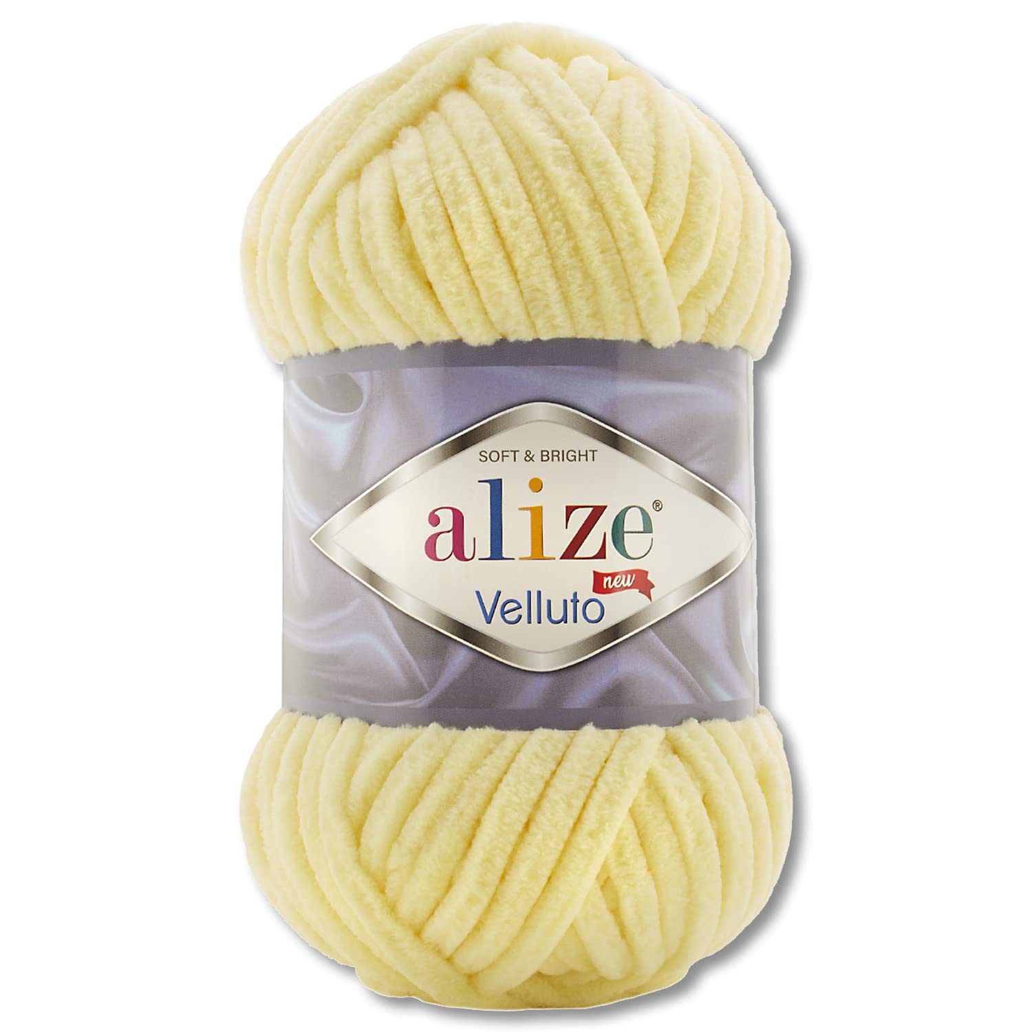 Wohnkult100 g Alize Velluto Wool in 30 Selection (13 | Light Yellow)