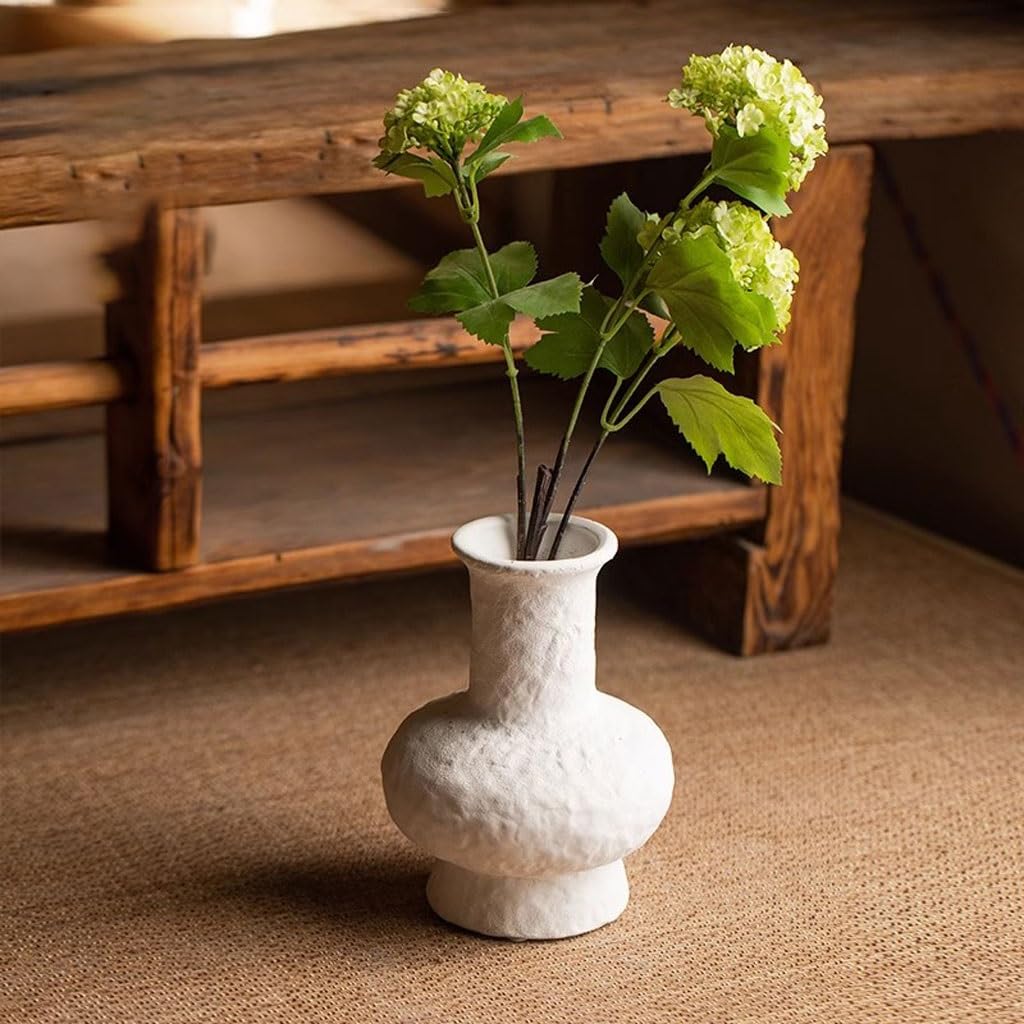 Blumenvase Einfaches Zen-Blumenarrangement, Trockenblumen, Blumengefäß Aus Keramik, Vasen-Ornamente for Die Arbeitsplatte Im Wohnzimmer Wohndeko