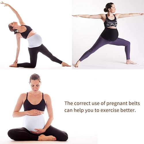 Miniatura 5 de Banda para el vientre sin costuras para el embarazo con bandas de cinturón de vientre de apoyo para