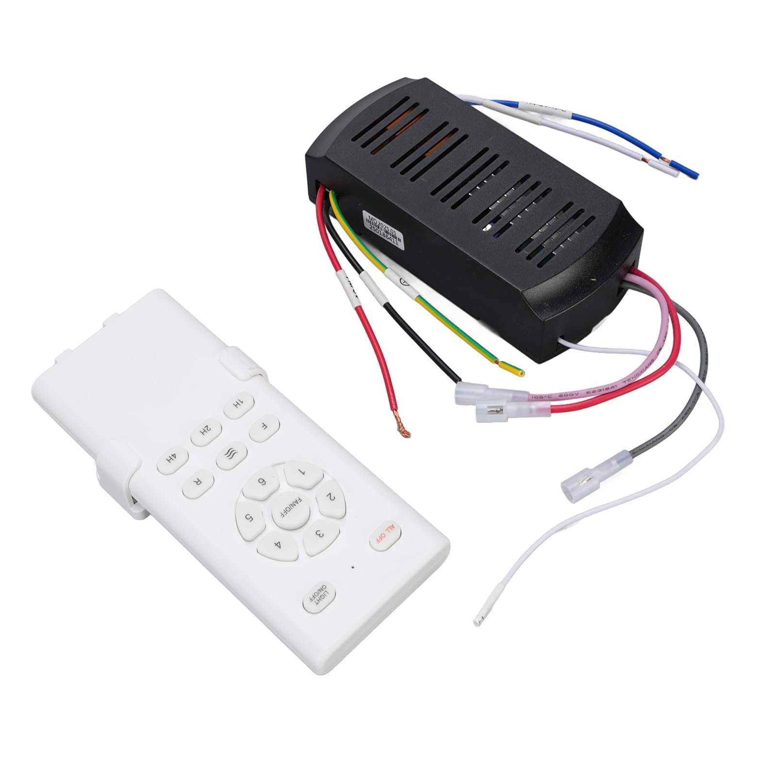 Ventilador de Techo Universal Kit de Control Remoto Ventilador de Tiempo Velocidad de Sincronización Remoto y Receptor para Lámpara de Ventilador de Techo