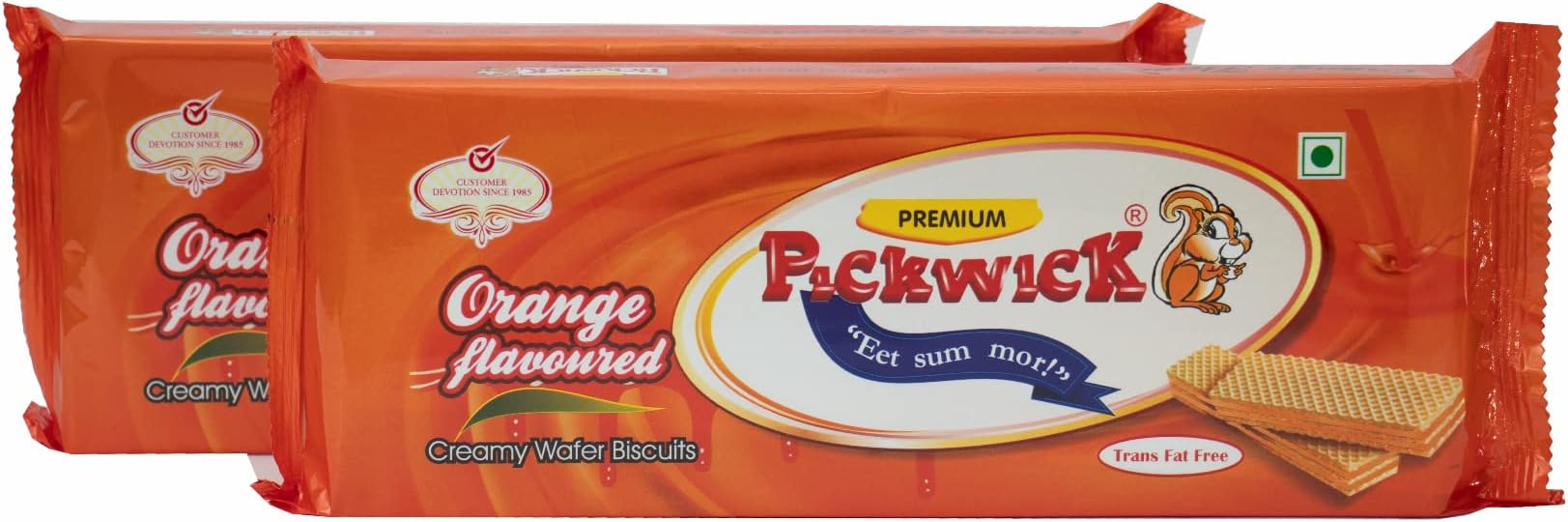 Pickwick Orange Flavored Wafer Biscuits Pack of (180gm ร2)