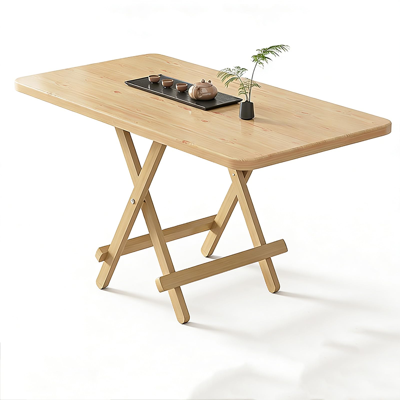 Table pliante multifonctionnel léger en bois pour petit espace et studio