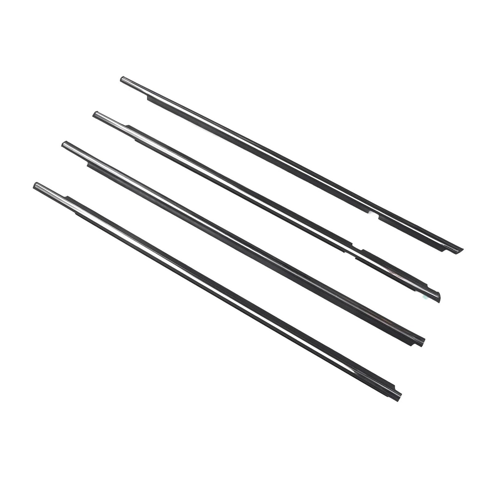 Rubber Seal Weather Stripping 4 Pcs 75711-60061 Chrome Outside Windows Rubber for Lexus GX470 2003-2009 Weatherstrip Seal for Land for Cruiser for Prado 120
