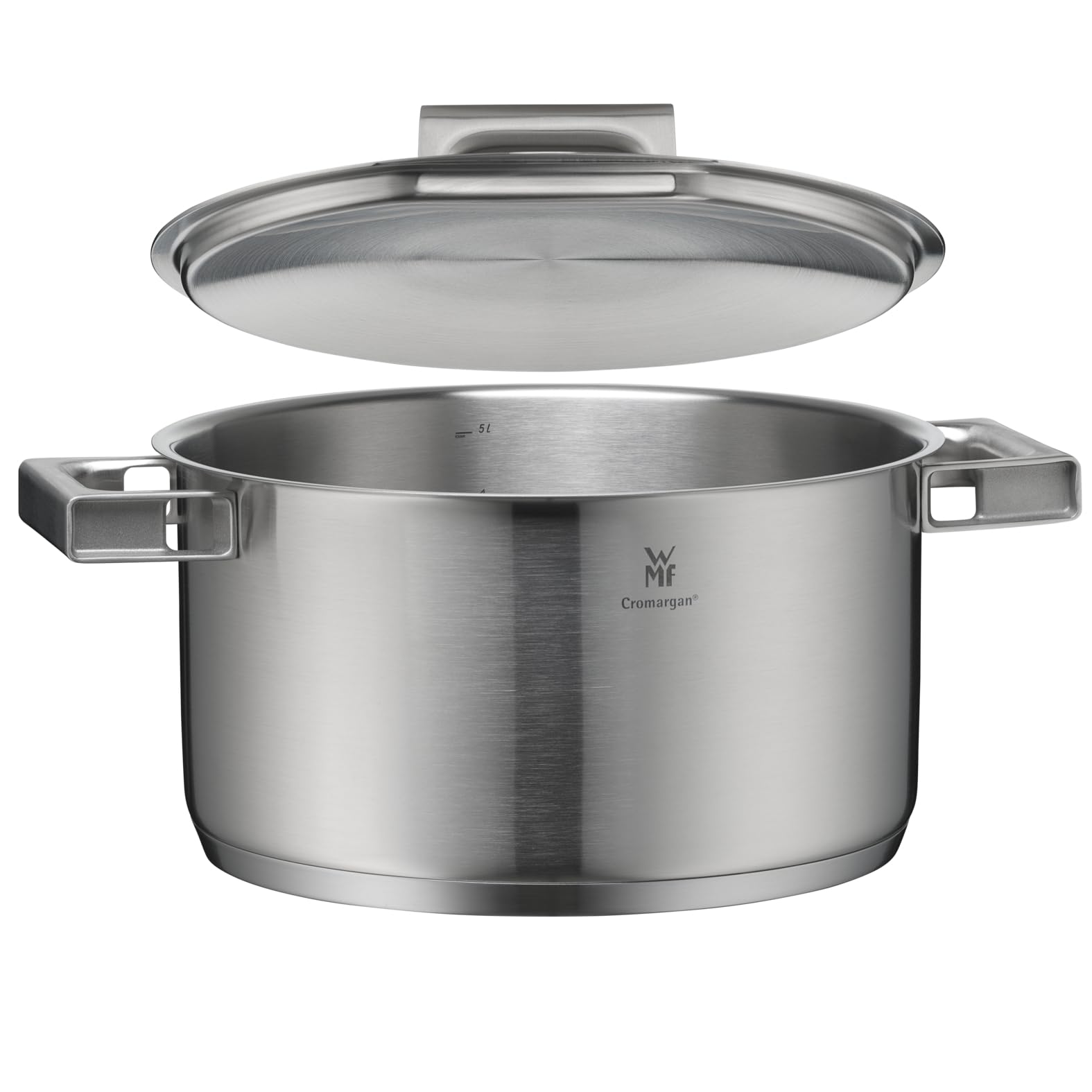 WMF Ultimate Cool - Olla de 20 cm Con Tapa, Cacerola Pequeña de 3,7 L de Acero Inoxidable Cromargan Mate Apto para Inducción, Sin Revestimiento, Apta para Lavavajillas