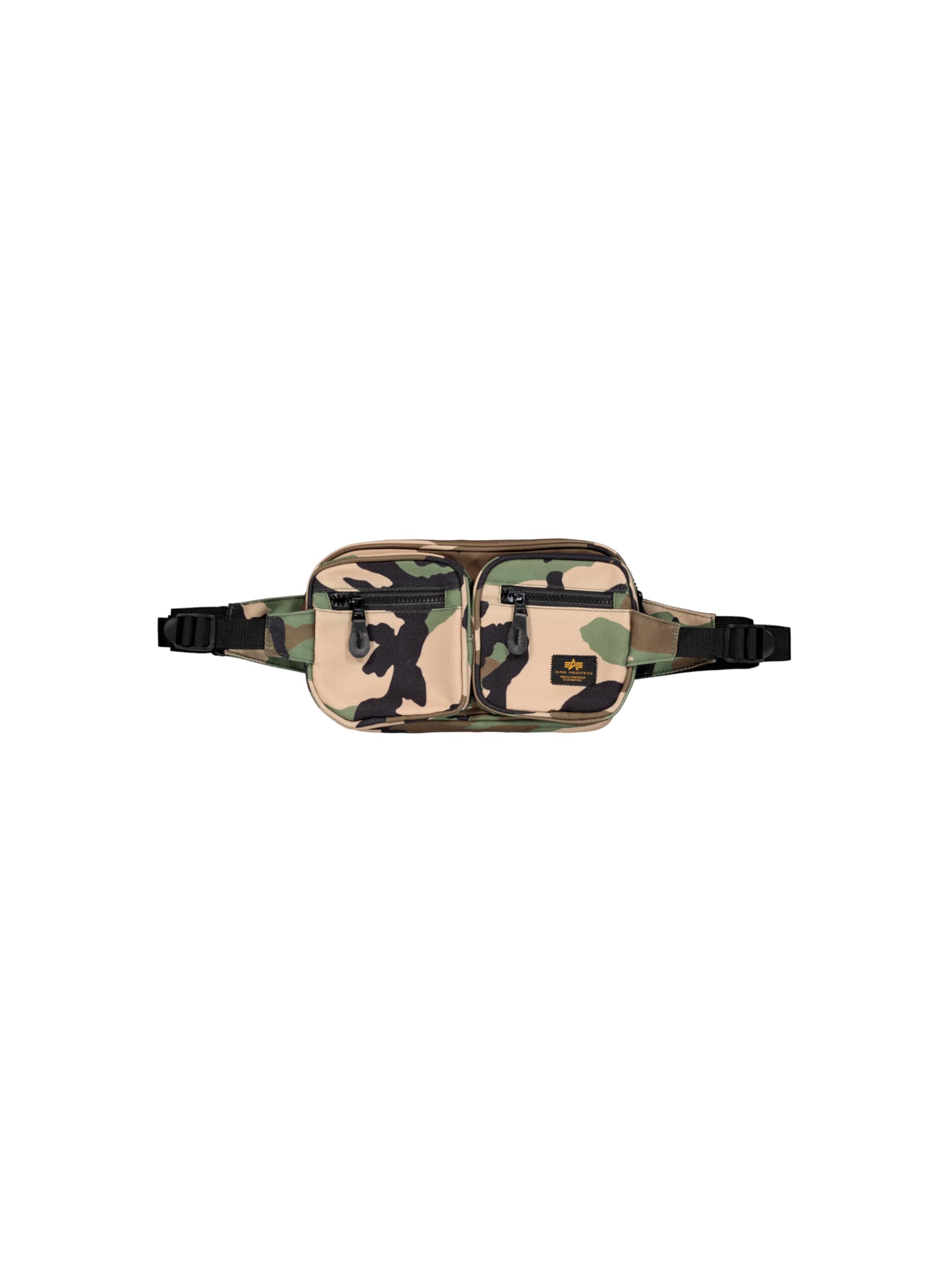 Alpha Industries Men's Label 1.5L Waistbag, Wdl Camo 65