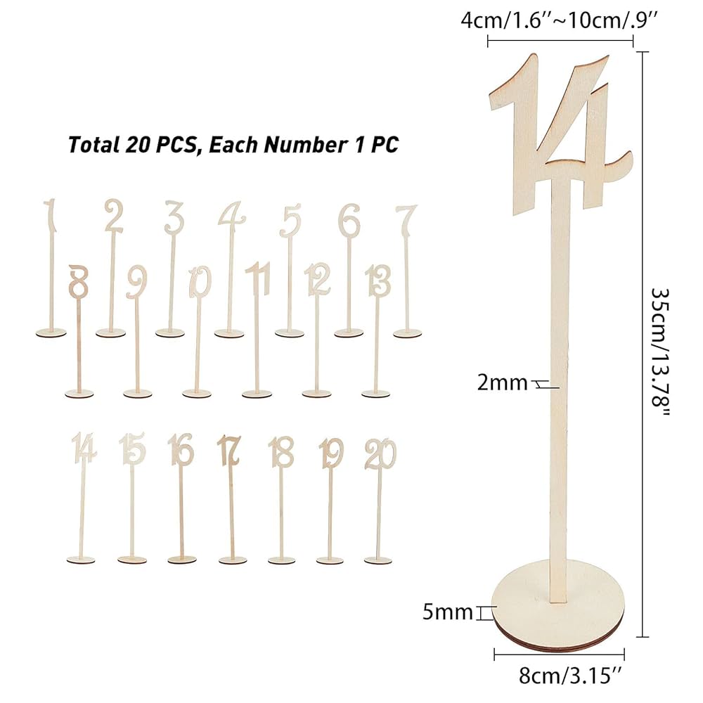 席札 Amazon | 座席札 結婚式席札 1~20/30/50/100番、テーブル番号