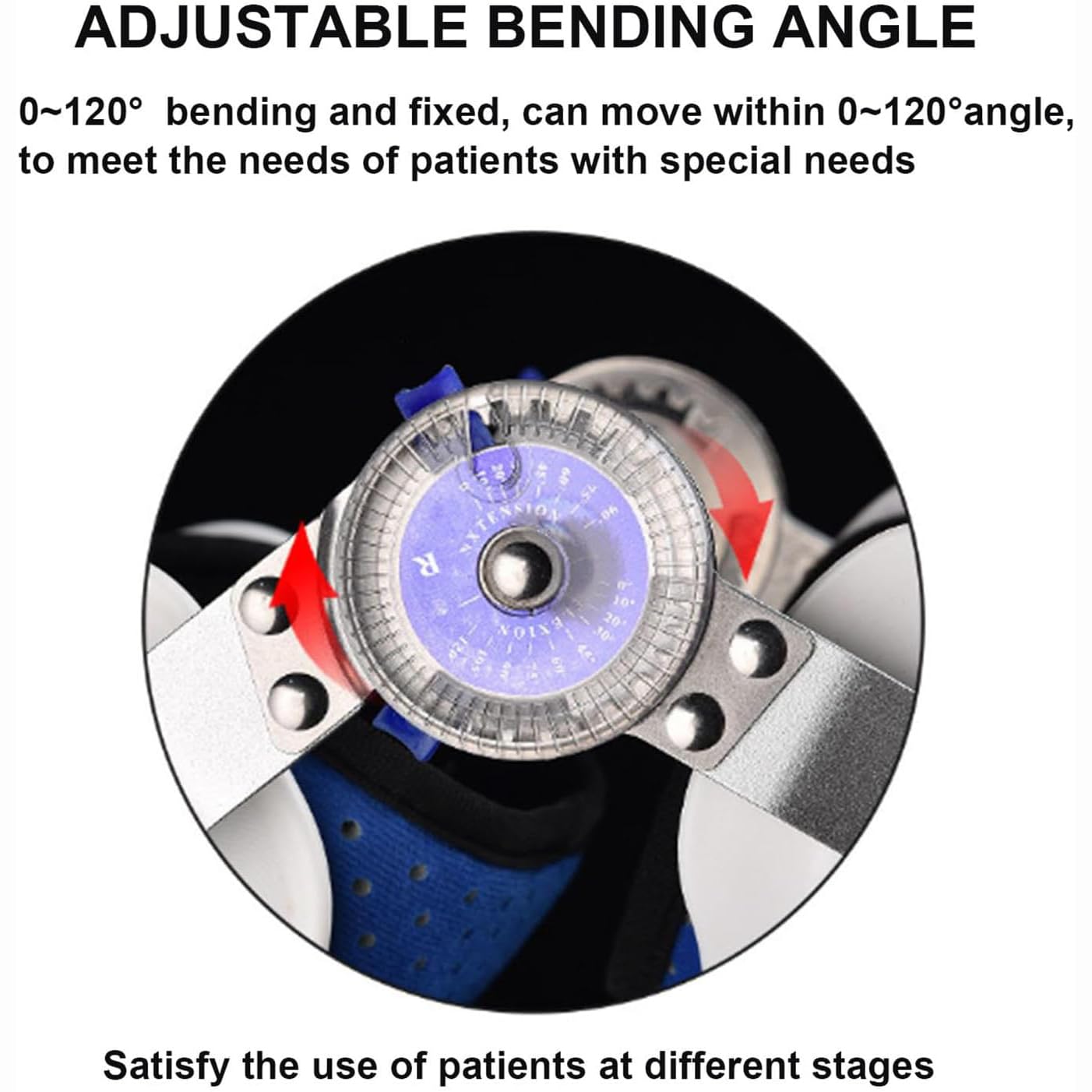 Soporte Fijo Ajustable para Articulación De Rodilla, Rodillera con Bisagras, Órtesis De Pie De Tobillo De Rodilla, Inmovilizador De Órtesis De Soporte De Rodilla Post Op, para Protección