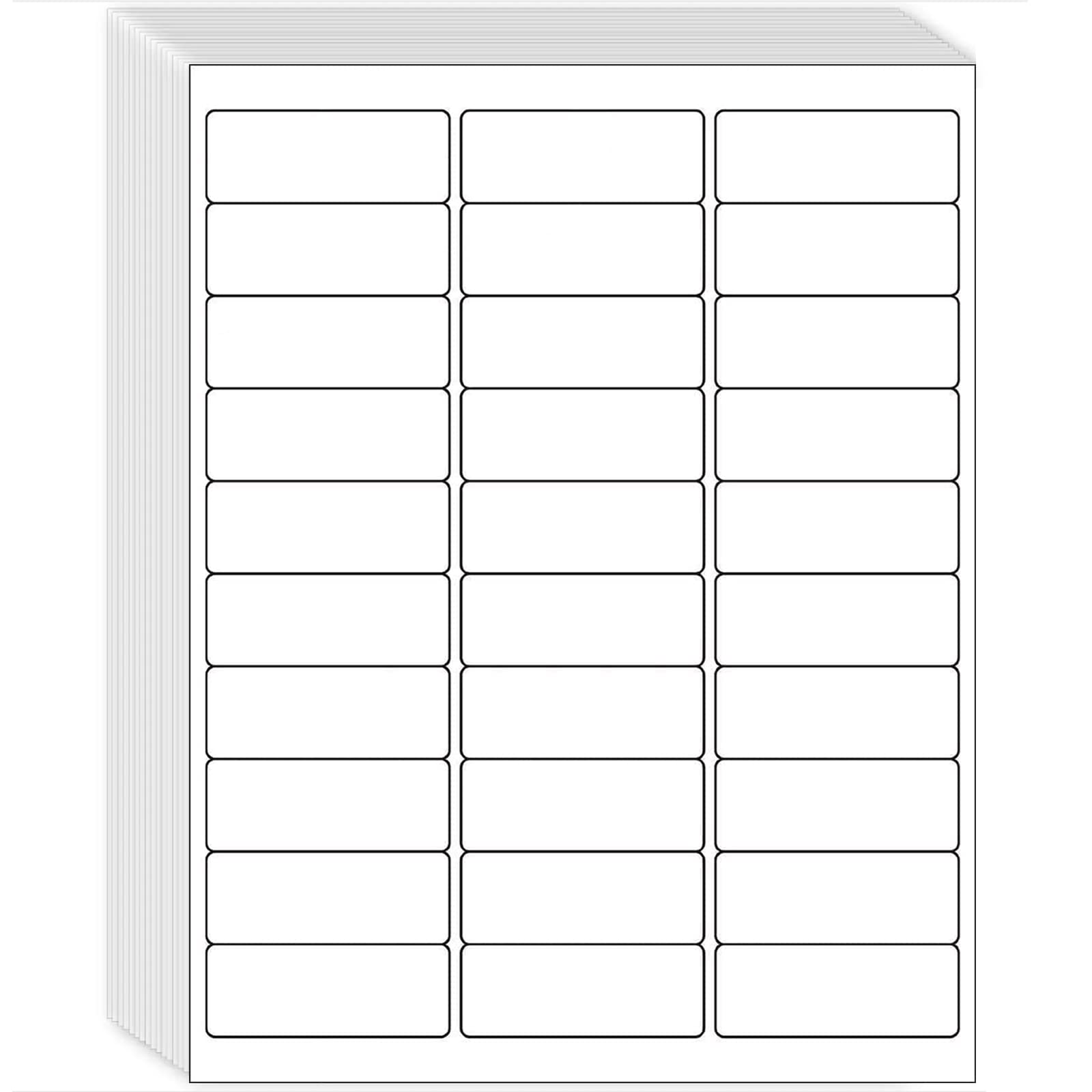 1" x 2-5/8" Shipping Address Labels 3000 Label Stickers Paper for Laser/Inkjet Printer 30 per Page Printable Mailing Labels - Matte, 100 Sheets