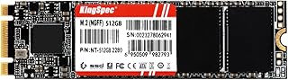 KingSpec SSD SATA M.2 2280 da série NT de 512 GB – não compatível com soquete NVMe, unidade de estado sólido interna Sata3 de 6 Gb/s, para Ultrabook, laptop e desktop
