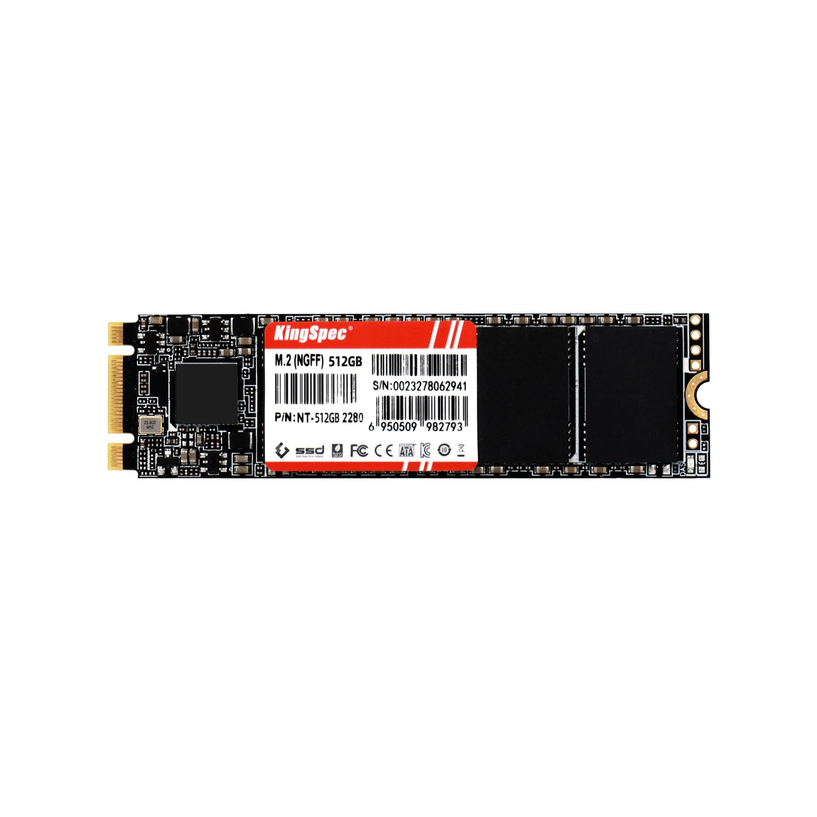 KingSpec NT Seriese 512GB M.2 2280 SATA SSD,Sata3 6Gb/s Internal Solid State Drive, for Ultrabook & Laptop & Desktop