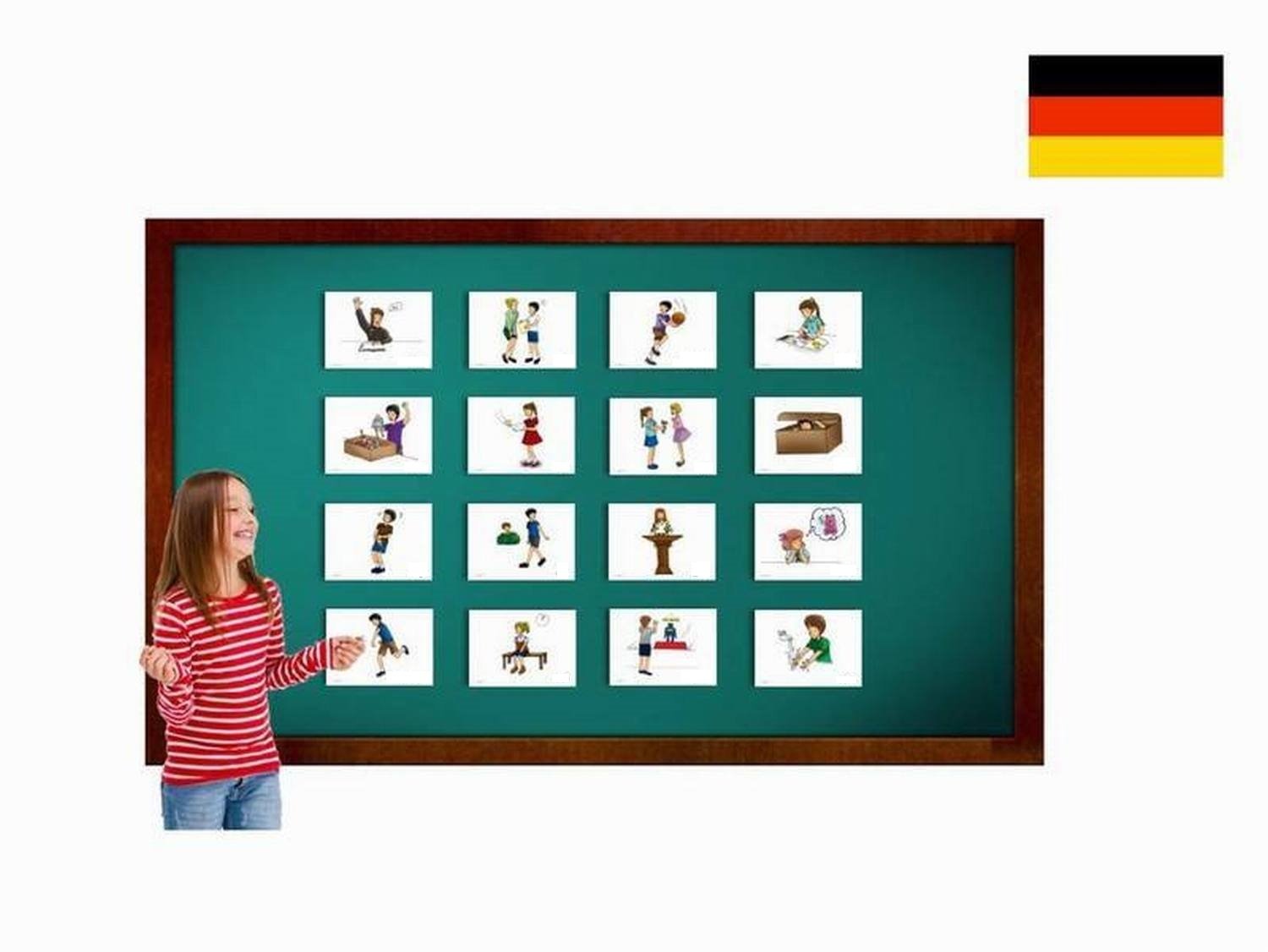 Yo-Yee Flashcards – Verbes En Français – 18 Cartes Illustrées – Apprentissage Du Vocabulaire – Dès La Maternelle – Orthophonie, école, Maison