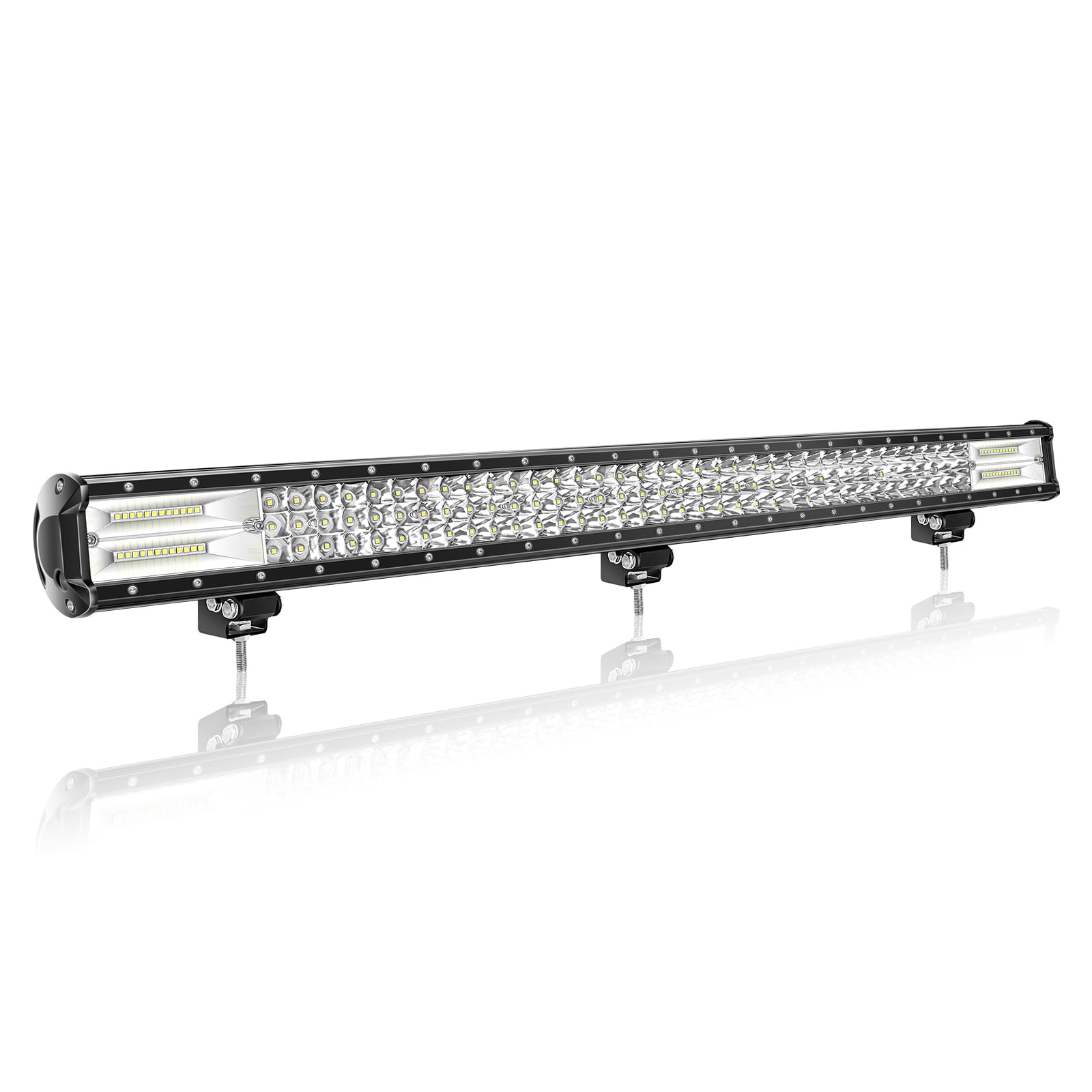Willpower 15 Inch 216W Led Light Bar Spot Flood Combo Beam Led Bar 12V 24V Fog Work Lamps Driving Lights for 4x4 Offroad Truck Tractor Boat Car ATV UTV SUV — view 12