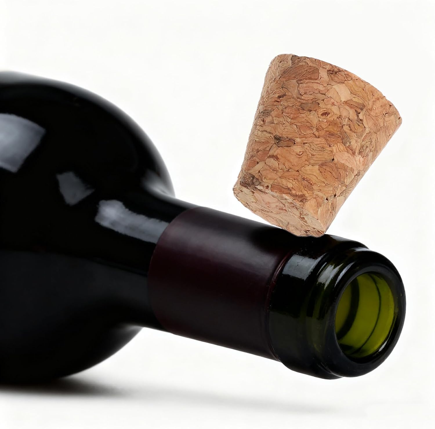 50pcs Tapered Wooden Wine Corks Leakproof Bottle Stoppers Soft Natural Corks for 14-16mm Wine Beer Liquor Bottles DIY Craft Sealing