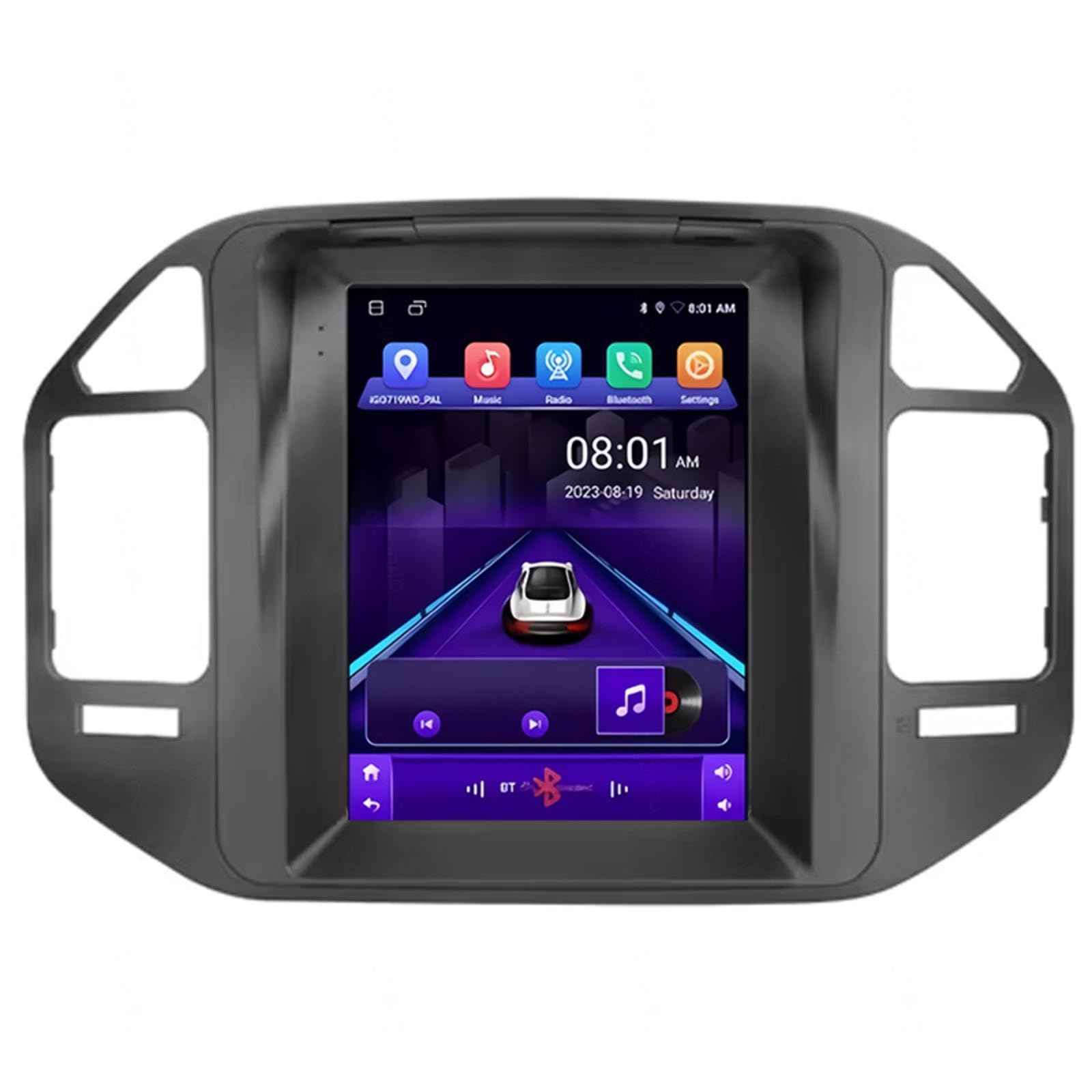 9,7" android 15 podwójne din radio samochodowe nawigacja GPS do Mitsubishi Pajero V73 V77 V68 V75 2004-2011 radio samochodowe z zestawem głośnomówiącym Bluetooth, obsługa sterowania na kierownicy Wifi