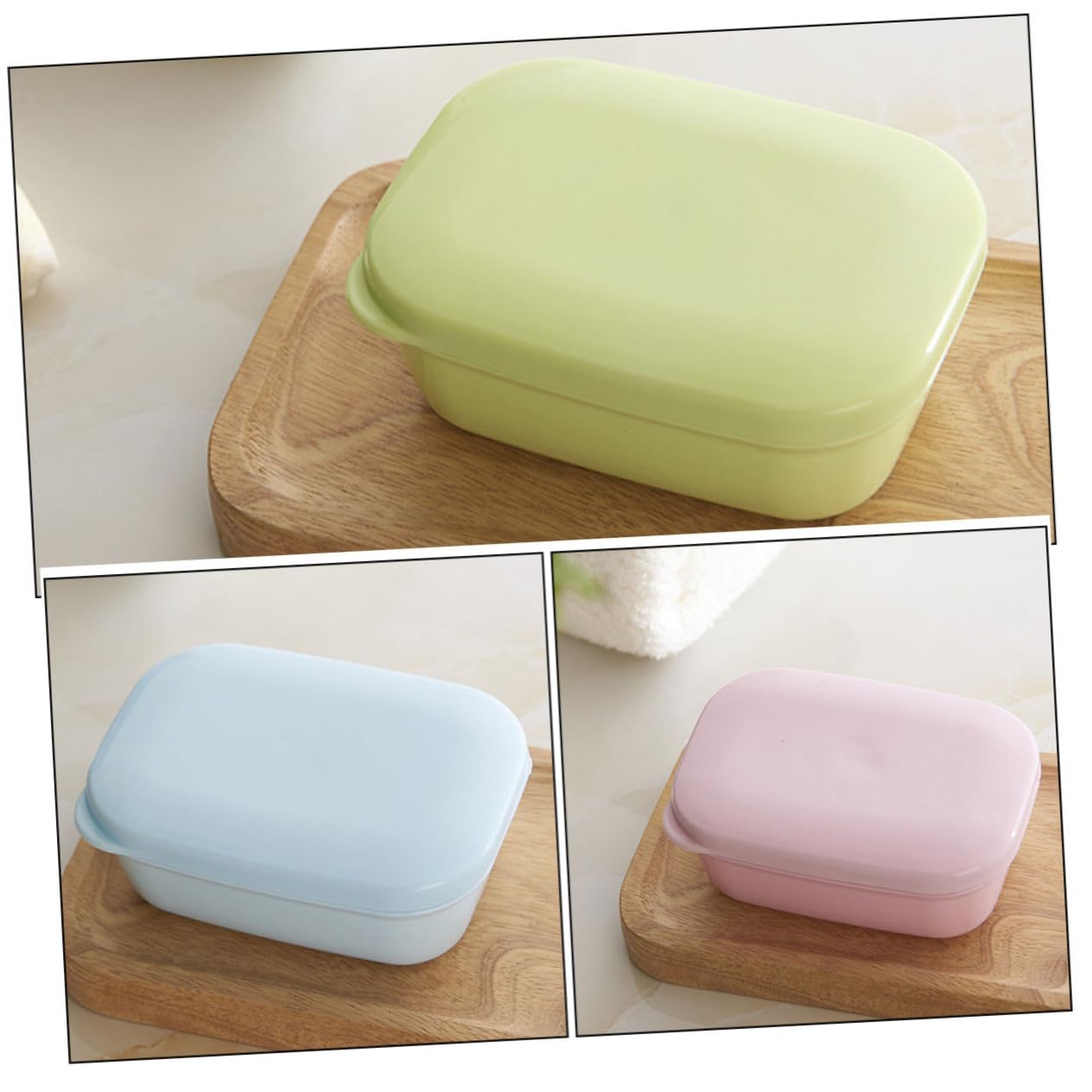 BESTOYARD 15piezas Contenedor De Jabón De Viaje con Tapa Caja De Jabón y Portátil para Baño y Exterior