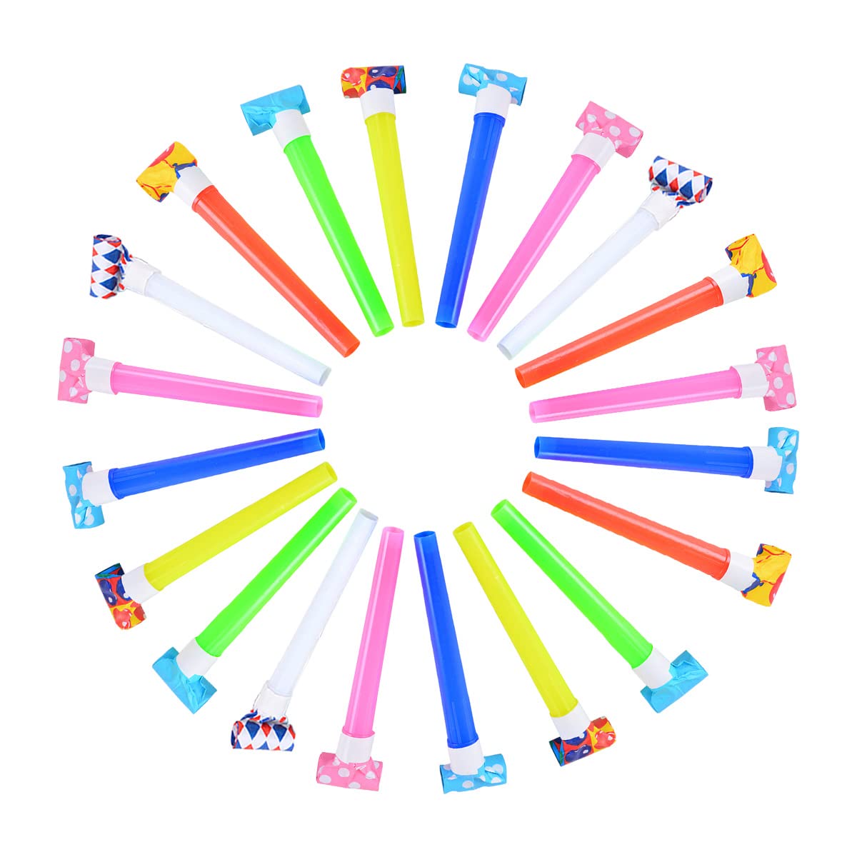 Amazon.co.jp: YFFSFDC 吹き戻し笛 20個セット ロング約11cm