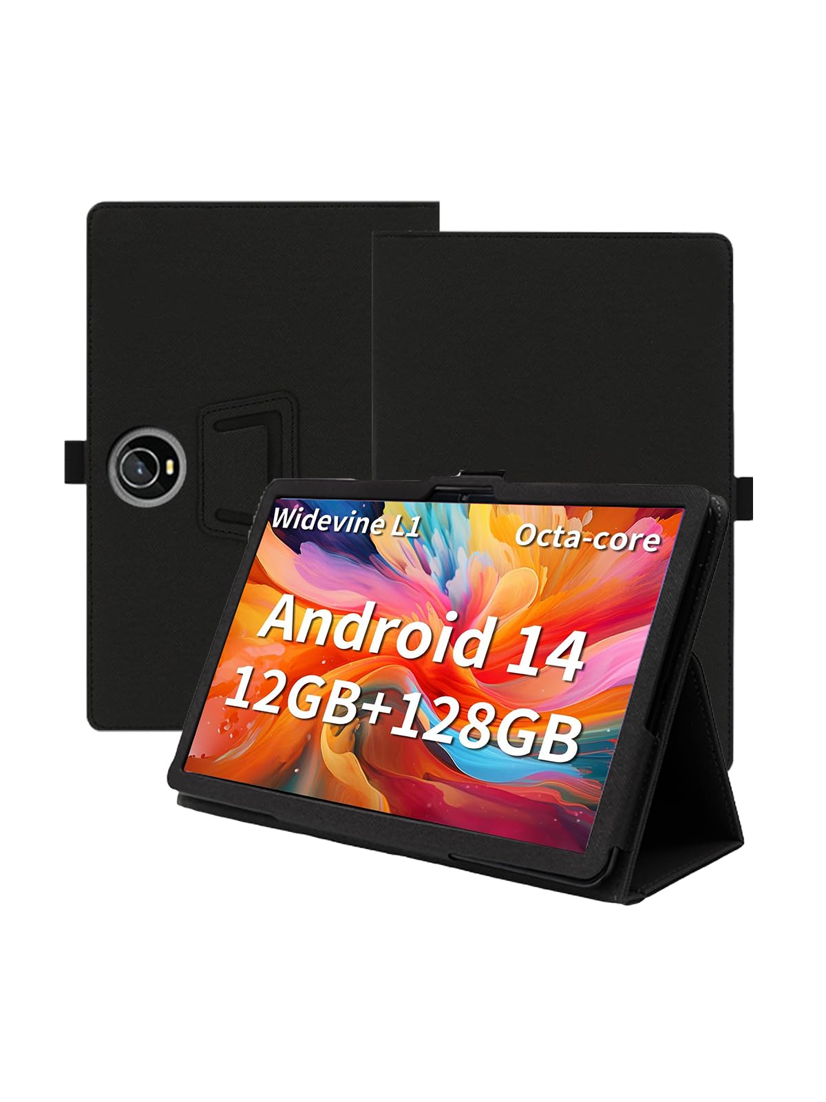 Tablet-Hülle Aus PU-Leder Für TUOHAITIME C5-JZB/COLORROOM C5/JIKOCXN C5 11 Zoll – Mit Klappständer Und Handschlaufe