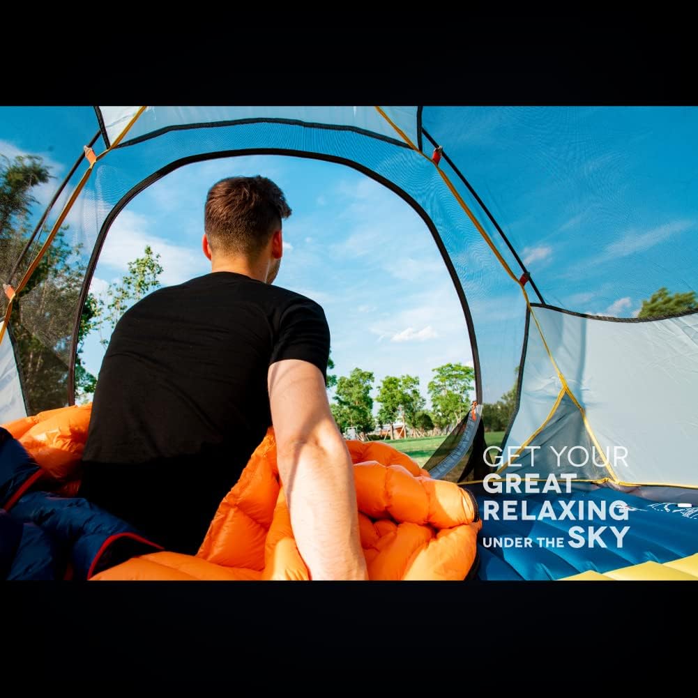 ZOOOBELIVES Ultralight Backpacking 32-50F Down Sleeping Bag - 27oz Ultra Compact 650 Fill Power Envelope Sleeping Bag for Hiking, Camping and Backcountry, Lightweight and Compressible – Alplive T400 - Image 5