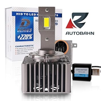 AUTOBAHN LED M10 Automotive Grade 70W 20000lm 6000K white Headlight bulb (400-23kV, 35W,2 bulbs) (D3S/D8S)