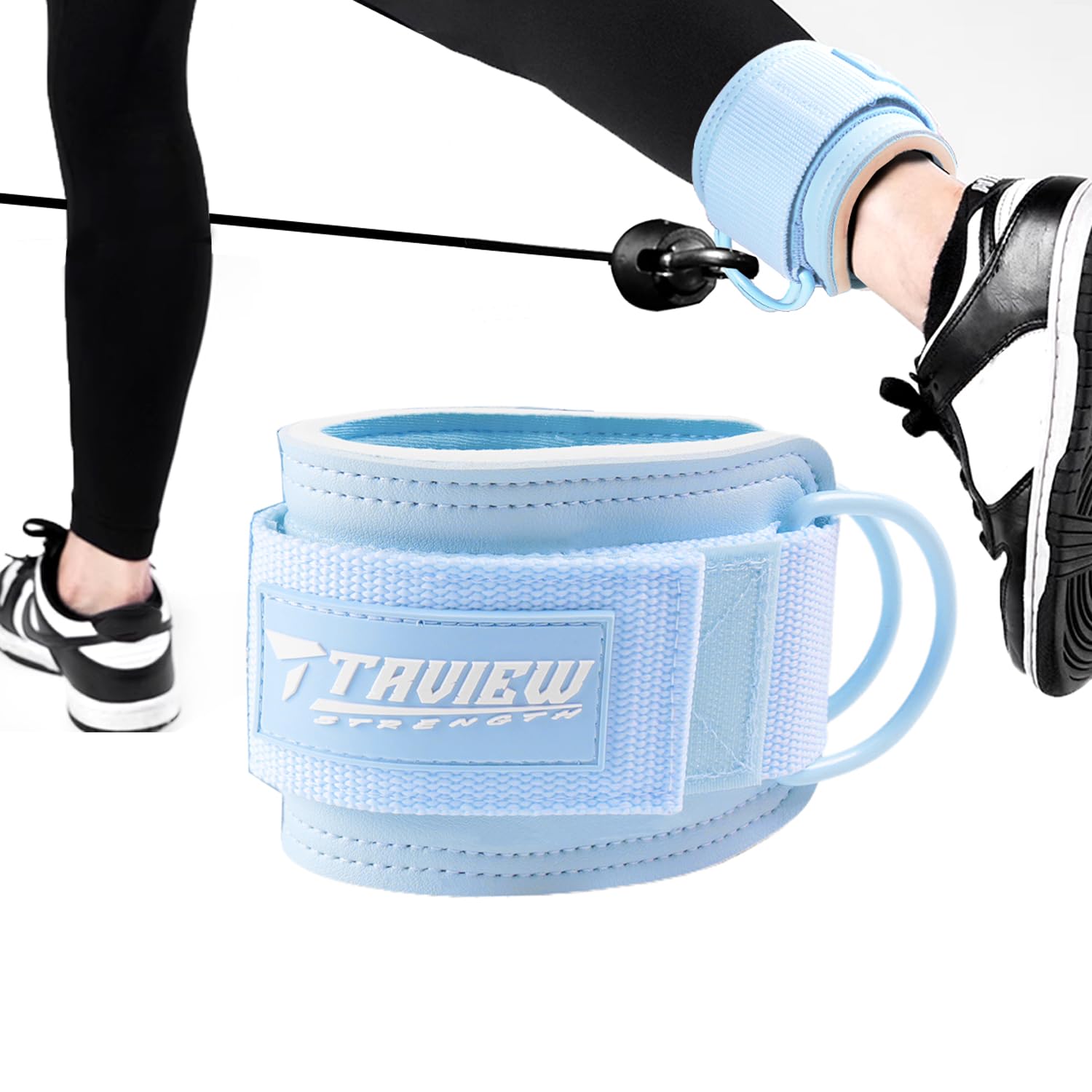 TAVIEW Ankle Straps Cable Machine Attachment for Gym - Cable Kickback Ankle Straps - Padded Ankle Cuffs for Glute Kickbacks and Leg Workouts — image 1