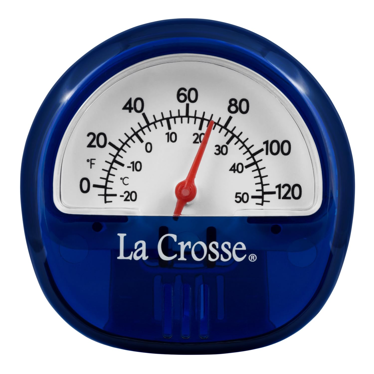 La Crosse 104-106BL Blue Analog Thermometer with Magnetic Back-picture-16