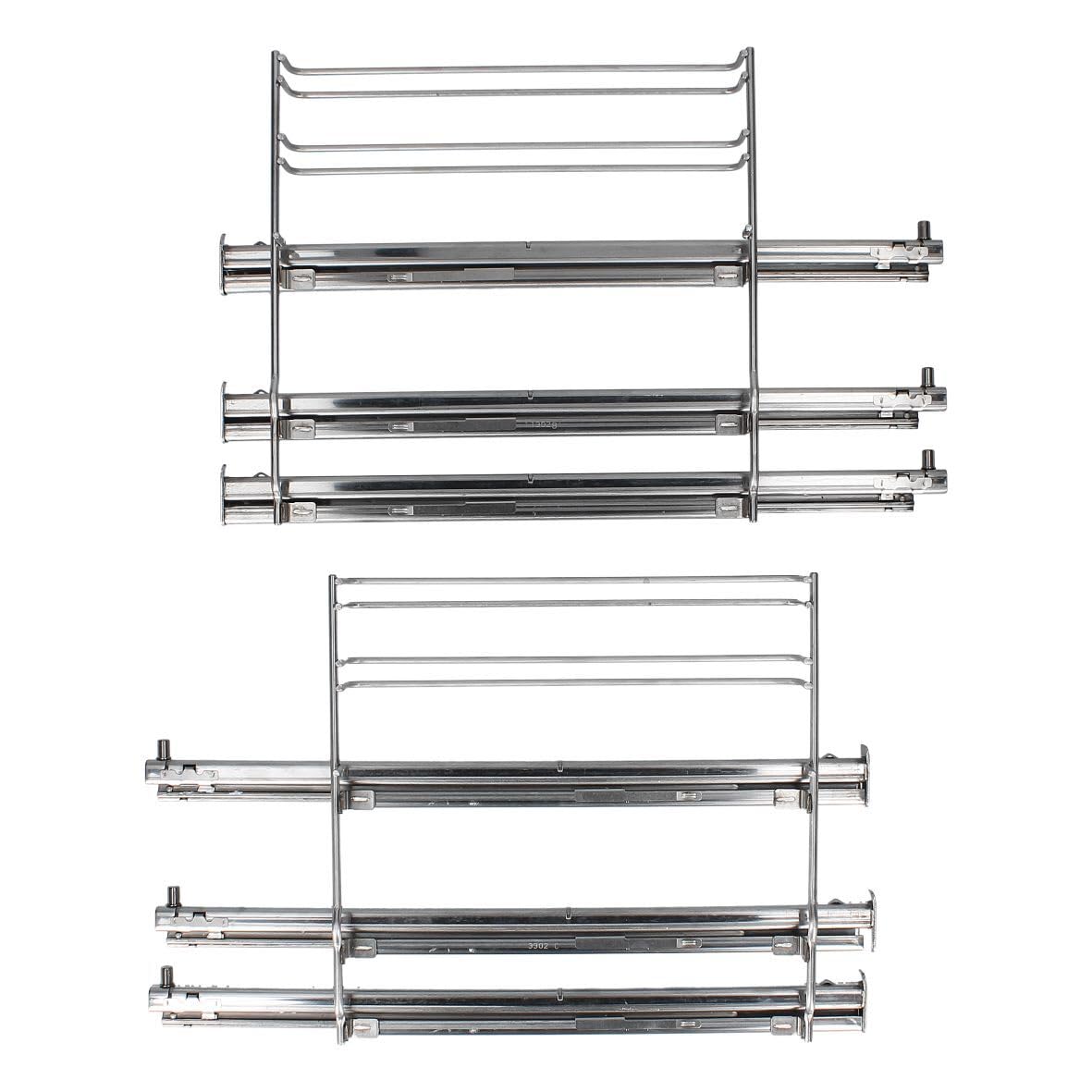 easyPART Kompatibel/Ersatz für BOSCH 17007521 Auszugsschienen Set für 3 Backbleche Roste in Backofen