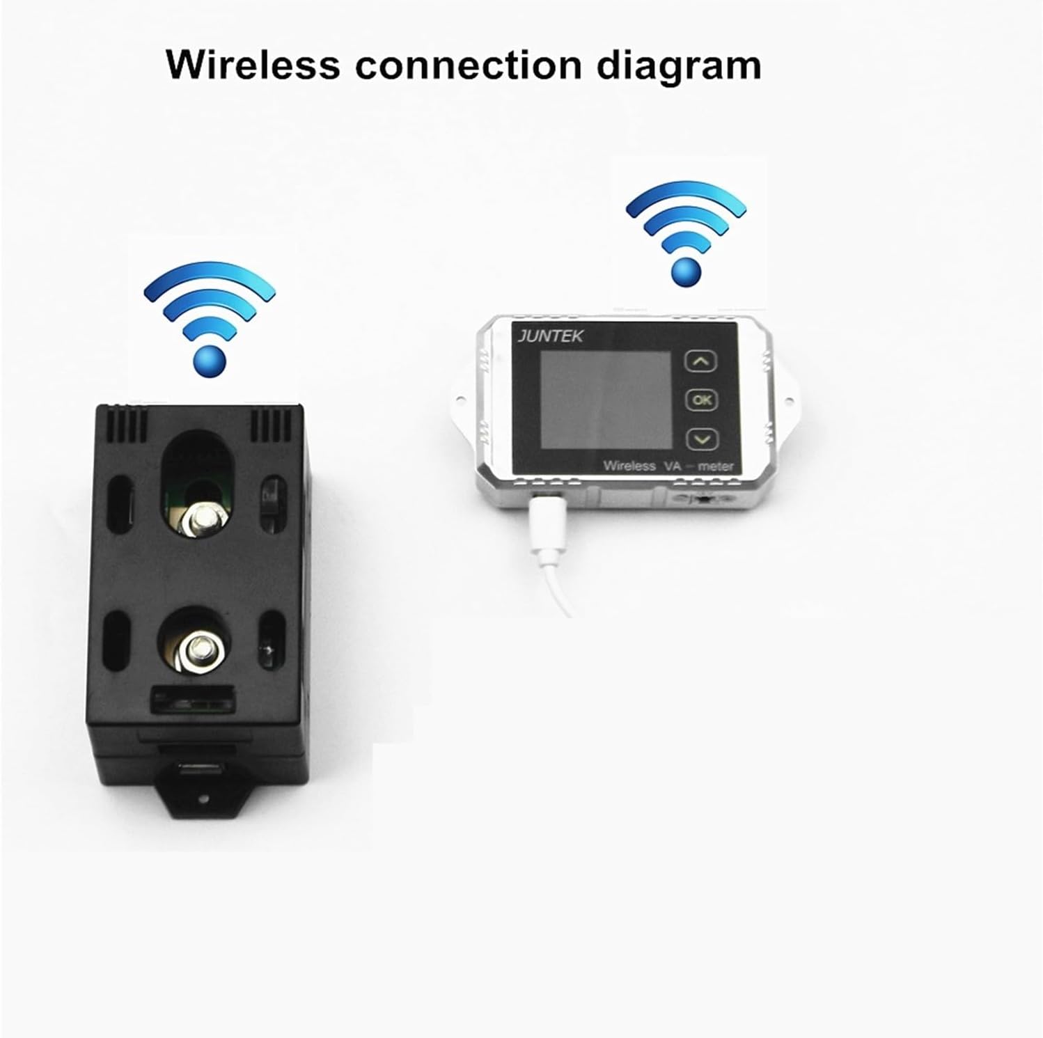 DC 120V 100A 200A 300A ワイヤレス電流計電圧 KWh ワットメーター車のバッテリー電量計容量テスター電力監視( -  FIRAWASPORT.COM