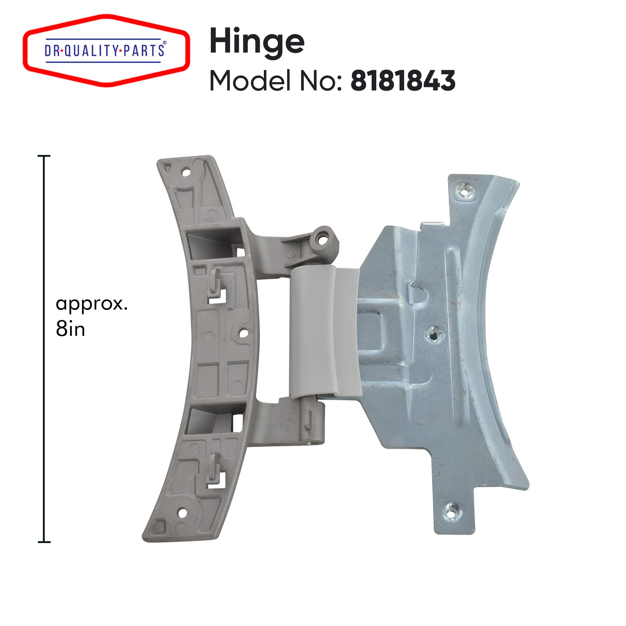 Amazon.com: 8181843 Washer Door Hinge Compatible with Whirlpool 