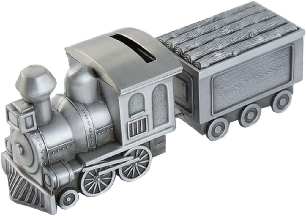 Train Shaped Money Saving Pot for Boys and Girls Retro Wooden Piggy Bank Coin Storage Box for Home Decoration Fun for Children Unique Desktop Adornment