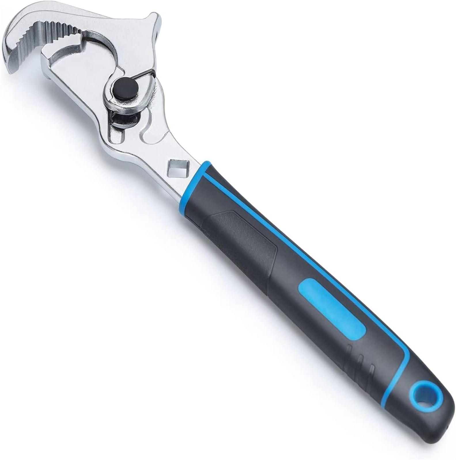 THE WHITE SHOPPipe Wrench Forged Self Adjusting Plumbers Wrench with 3/8 to 1-3/4 inch Jaw Open