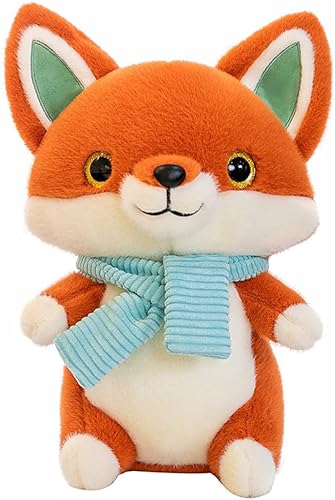 Almohada suave de peluche de zorro rojo realista de nueve colas, cojín de peluche de animal (10.24 x 22.05 pulgadas) adecuado para regalos de